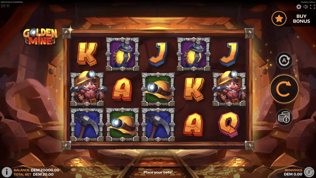 Golden Mine Mancala Gaming ekran startowy
