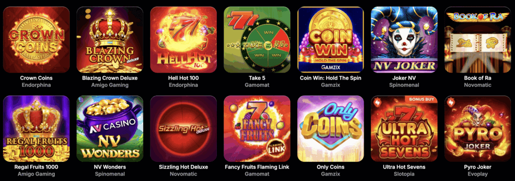 NV Casino Sloty